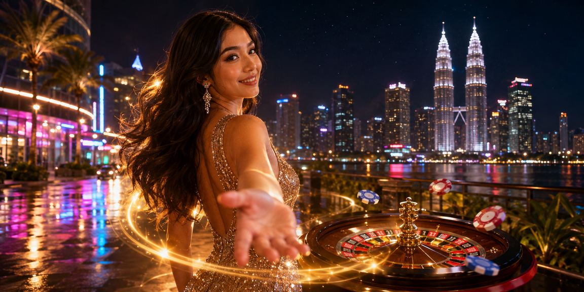 Pemain menikmati promosi eksklusif meja Roulette di Kuala Lumpur